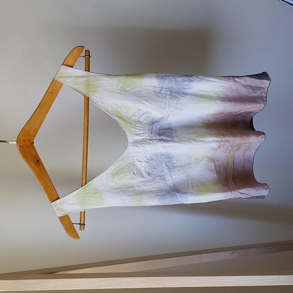 Velvet silk and cotton tie dyed tank M